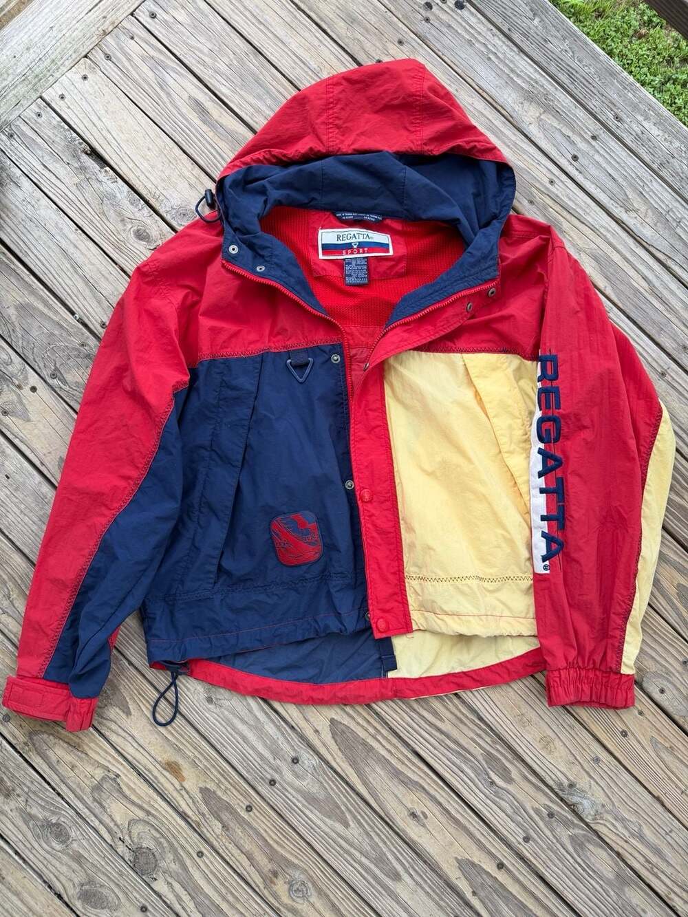 Vintage Regatta Sport Colorblock Sailing Jacket XL